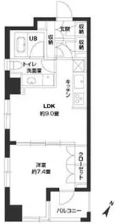 ParkCube銀座イースト 【パークキューブ銀座イースト】【4階】の間取り