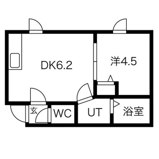 キアーロ琴似【3階】の間取り