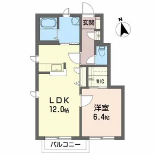 ストリームレット【1階】の間取り