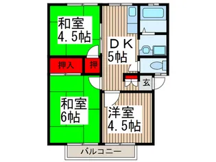 第1ハイコーポ【1階】の間取り