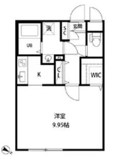 ZESTY幡ヶ谷【4階】の間取り