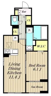 ベル・フィオーレ忠生I【1階】の間取り