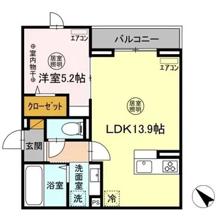 シャトレー【2階】の間取り