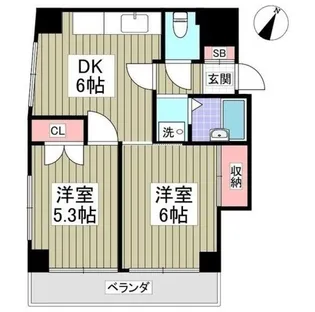 寺井ビル【4階】の間取り