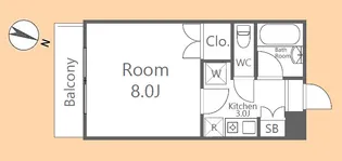 パレス・ベラージオ【1階】の間取り