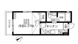千葉県市川市大和田4【アパート】の間取り