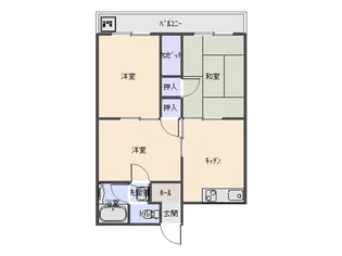 ハイムあけぼの【2階】の間取り