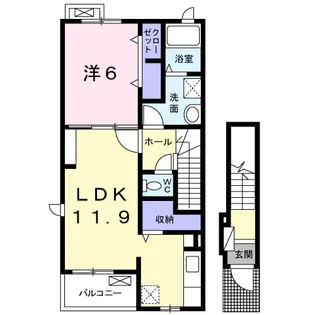 サン・ジュリアA【2階】の間取り