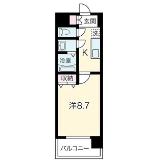 アーバンフラッツ長町【4階】の間取り