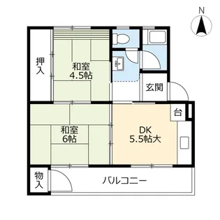 UR徳力【2階】の間取り