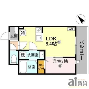 埼玉県所沢市喜多町【アパート】の間取り