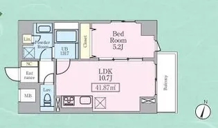 THE ROOM【5階】の間取り