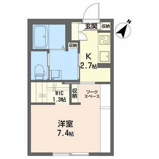 スカイシティA【1階】の間取り
