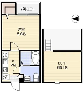 東京都足立区梅島1【アパート】の間取り