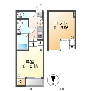 キララハイツ【1階】の間取り