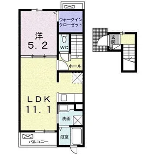 ラフレシール【2階】の間取り