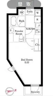 コンポジット野方【3階】の間取り