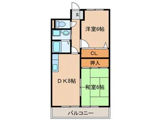 ヴィラジュリア【2階】の間取り