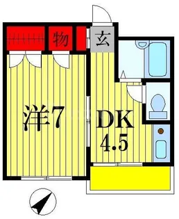 リバーサイド松戸【5階】の間取り