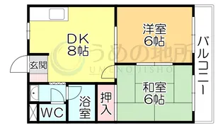 フェニックス久留米【5階】の間取り
