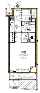 東京都新宿区新宿7【マンション】の間取り