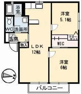 トリニータ【1階】の間取り