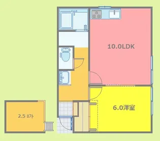 ウッドストック【2階】の間取り