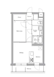 エルプレイス文京大塚【2階】の間取り