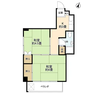 コーポ山上【4階】の間取り