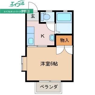 メゾンアミータ【2階】の間取り