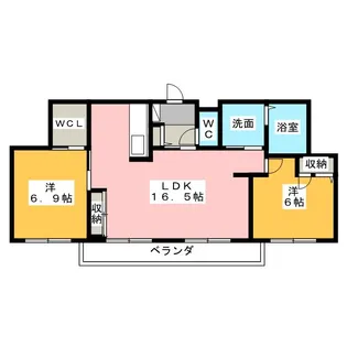 Maison La Paisible【2階】の間取り
