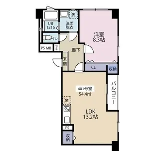 子平プラザビル【4階】の間取り