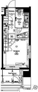 アクサス代々木八幡アジールコート【5階】の間取り