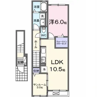 アステル カロン【2階】の間取り
