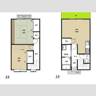 ふぁみーゆ紫竹山【1階】の間取り