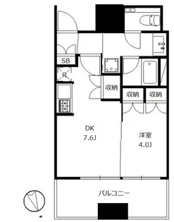 大崎ガーデンレジデンス【9階】の間取り