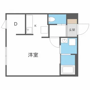 グローリア南10条【1階】の間取り