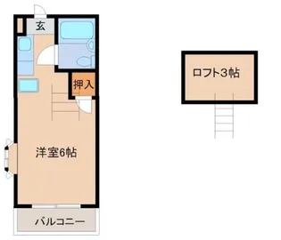 ブランドール立川【2階】の間取り