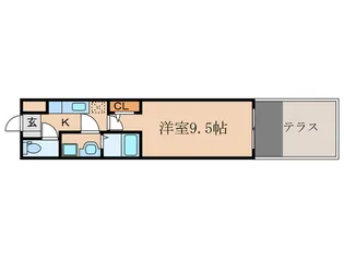 メゾン・ホ-プ【1階】の間取り