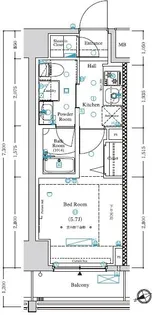 AXASレジデンス目黒東【3階】の間取り