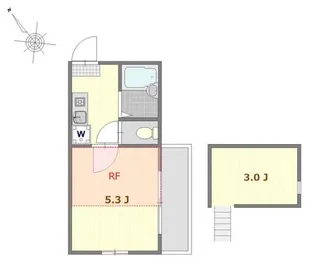 リブ亀戸【3階】の間取り