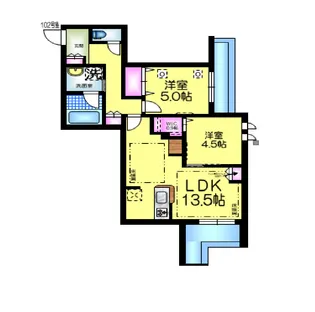 プレミアメゾン【1階】の間取り