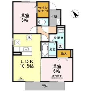 ボナール【1階】の間取り