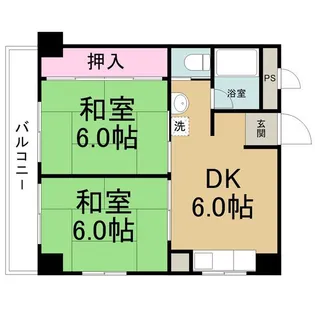 ラッフル徳川【6階】の間取り