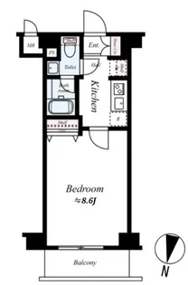 リアレスト池袋【2階】の間取り