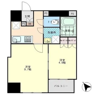 プレール・ドゥーク八丁堀【2階】の間取り