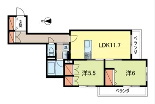 CREST I【2階】の間取り