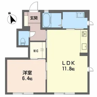 シャーメゾン古田刈 B【1階】の間取り