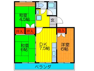 柳町ハイツ【3階】の間取り