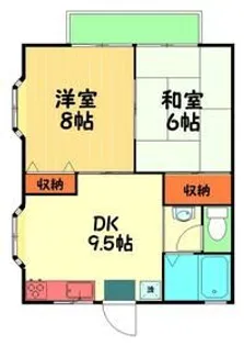 コーポ栄【1階】の間取り